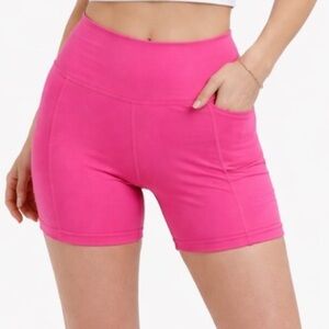 American Eagle Outfitters High Rise Bike Shorts Pink‎ Women’s Size Small